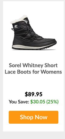 Sorel Whitney Short Lace Boots for Womens