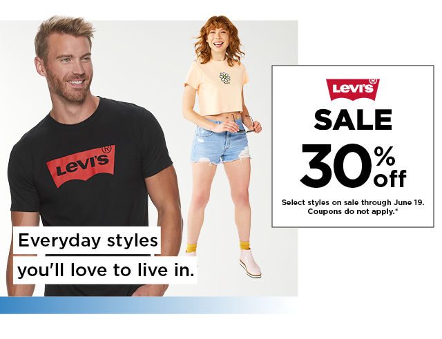 30% off levis. shop now.