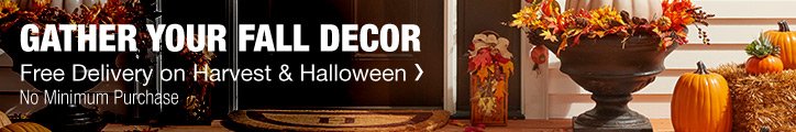 GATHER YOUR FALL DECOR FREE DELIVERY ON HARVEST & HALLOWEEN