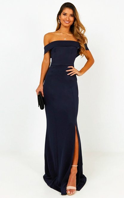 Got a Feeling Dress In Navy - Leah