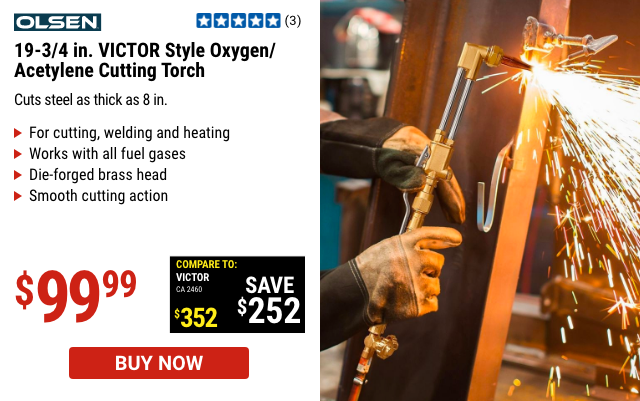 19-3/4 in. Victor Style Oxygen/Acetylene Cutting Torch