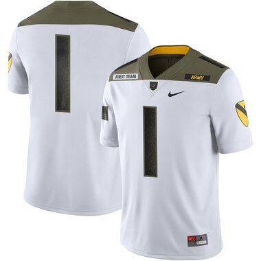 #1 Army Black Knights Nike 1st Cavalry Division Limited Edition Jersey – White