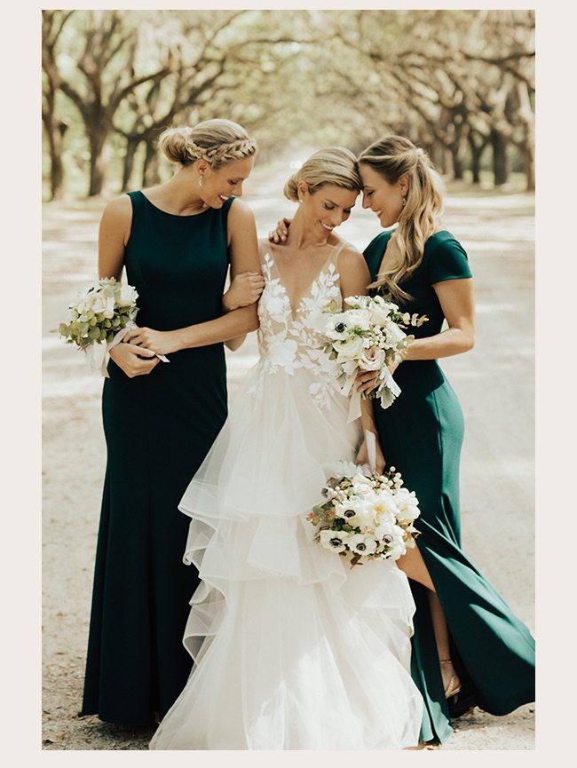 bhldn green bridesmaid dress