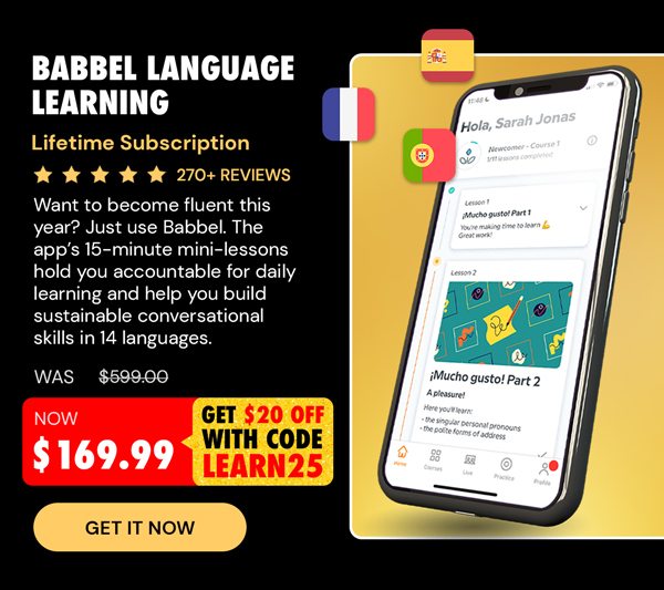 Babbel Language Learning: Lifetime Subscription (All Languages)