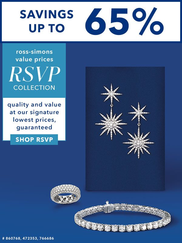 Savings up to 65% RSVP collection