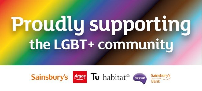 Proudly supporting the LGBT+ community