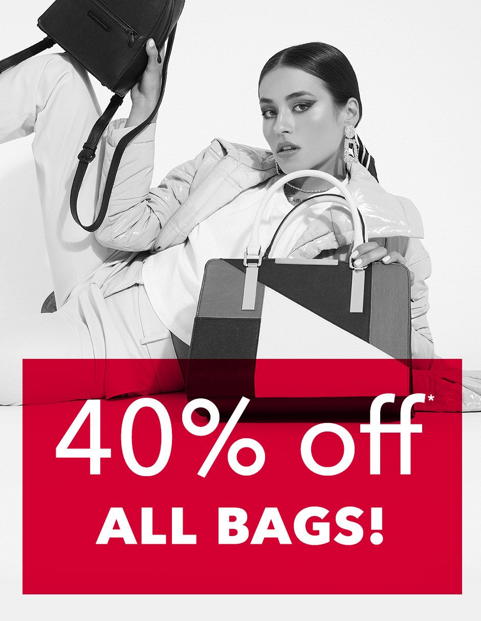 40% off almost all bags!