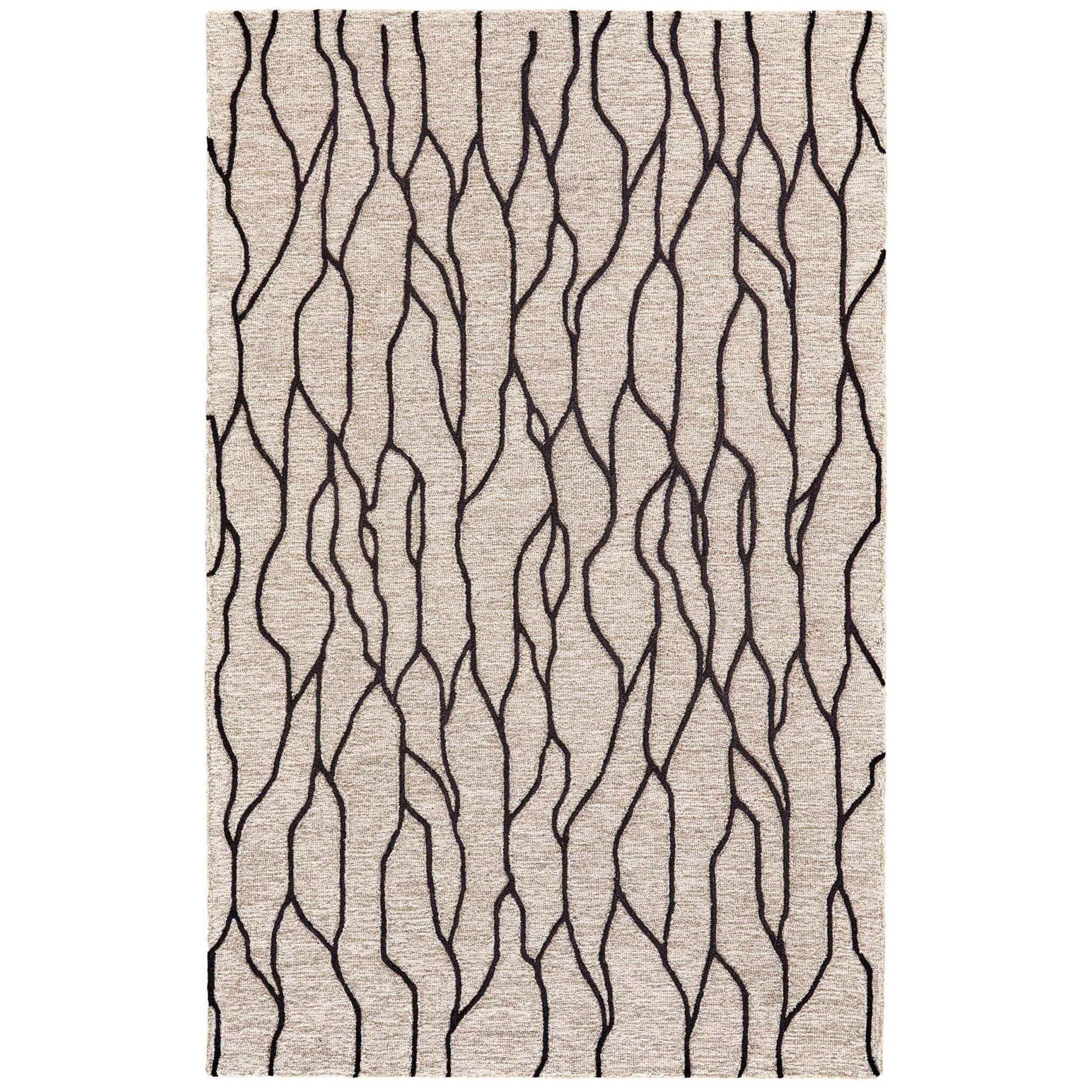 Image of Feizy Rug Enzo 8734F, Black/Taupe