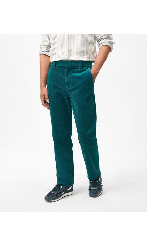 Regular Fit Cotton Wide-Wale Corduroy Pants