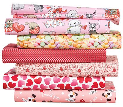 Valentine's Day Fabrics.