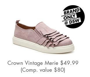 crown vintage slip on sneakers