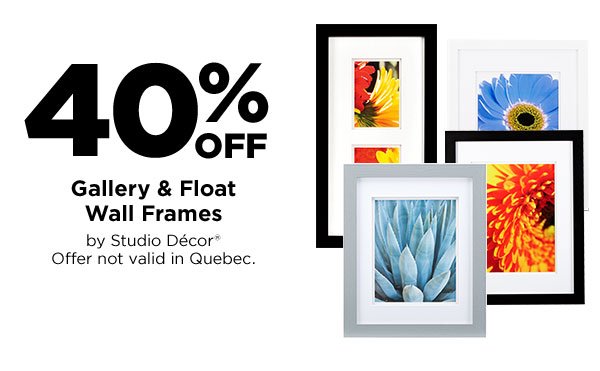 Gallery & Float Wall Frames