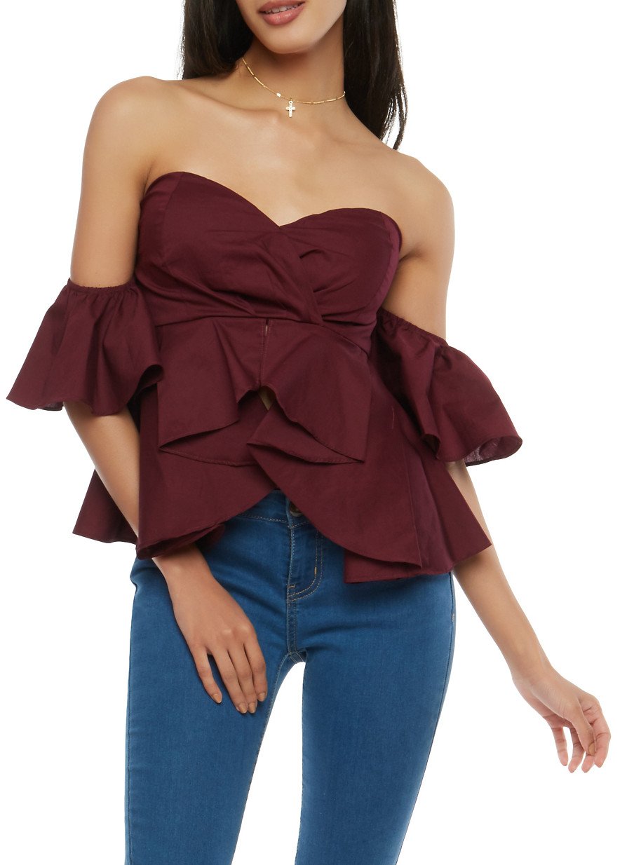 Ruffle Off the Shoulder Top