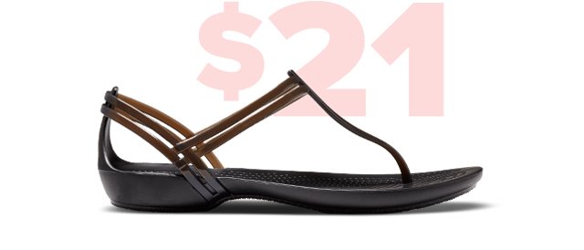 $21 - Women's Crocs Isabella T-strap Sandal