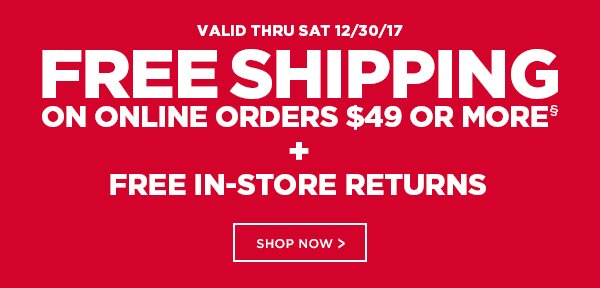 Online Shipping Offer