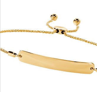 Gold Bar Bolo Bracelet