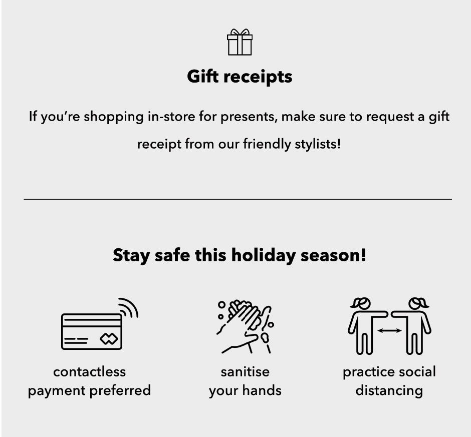 Gift Receipts - Ask our friendly staff!