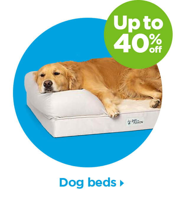 Up to 40% off. Dog beds.