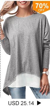 Patchwork Long Sleeve Button Back T Shirt