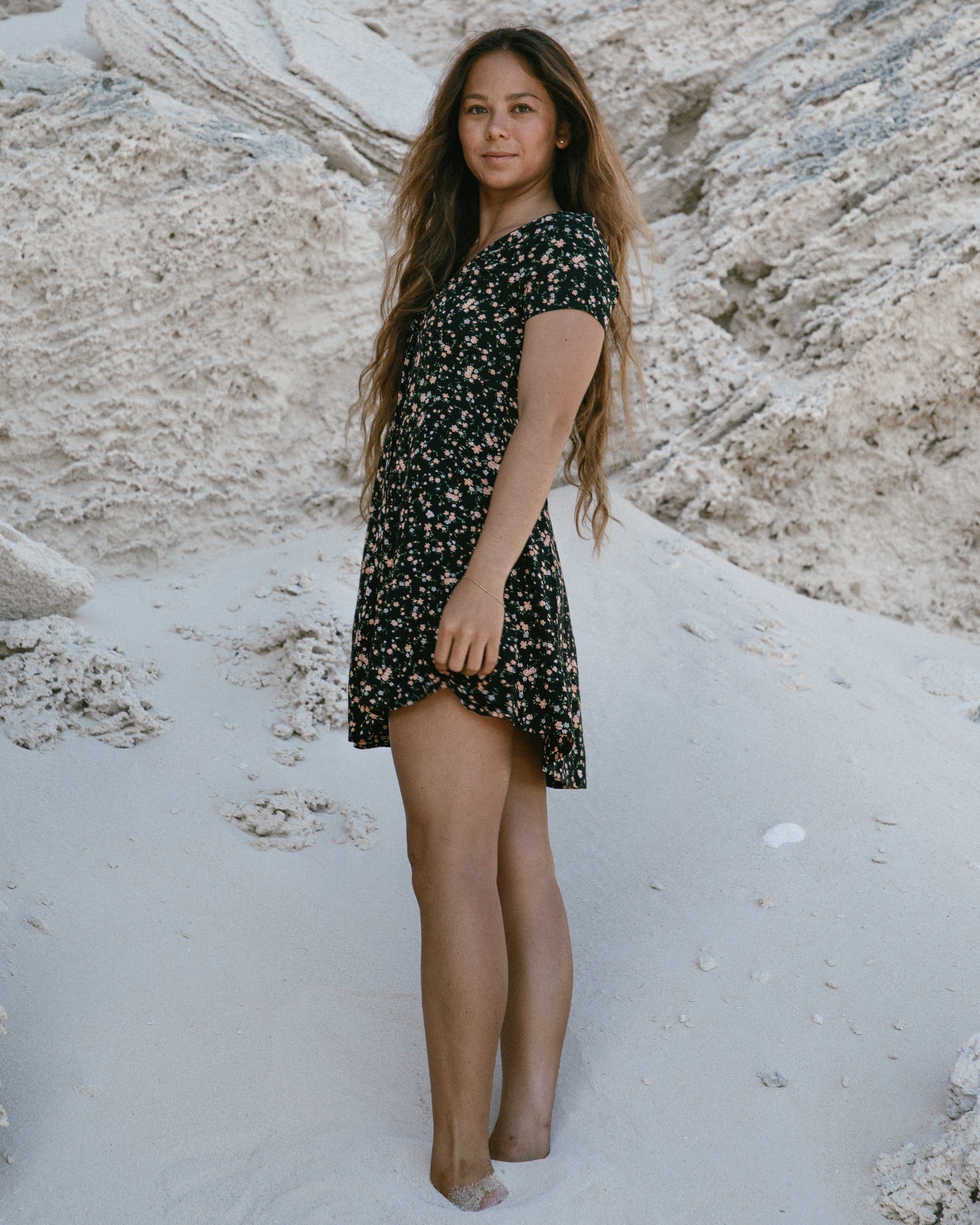 Image of Understated Mini Dress - Tan