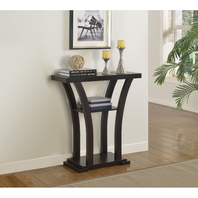 Dark Chocolate Small Pedestal Table - Wenge
