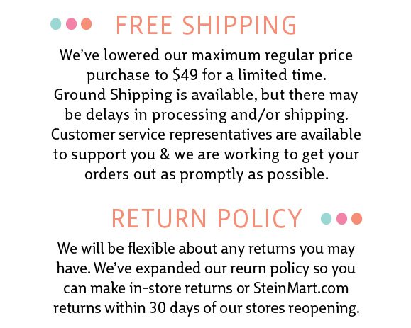 free shipping on regular price merchandise of $49 or more