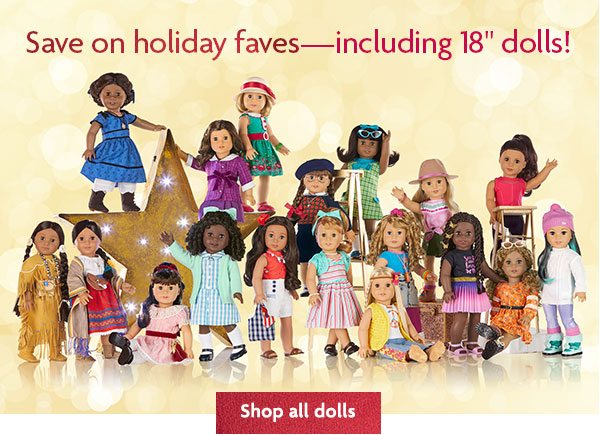 CB1: Save on holiday faves—including 18” dolls! - Shop all dolls