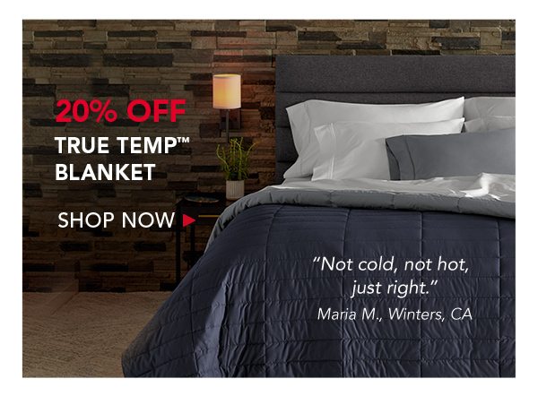 20% true temp blanket | Shop now