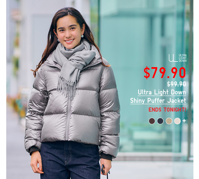 PDP2 - WOMEN ULTRA LIGHT DOWN SHINY PUFFER JACKET