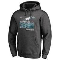NFL Pro Line by Fanatics Branded Philadelphia Eagles Heather Charcoal Super Bowl LII Champions Trophy Collection Locker Room Pullover Hoodie