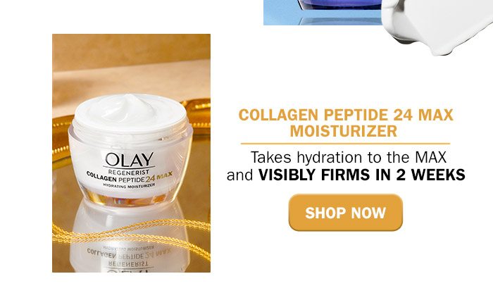 COLLAGEN PEPTIDE 24 MAX MOISTURIZER Takes hydration to the MAX and visibly firms in 2 WEEKS. Shop Now.