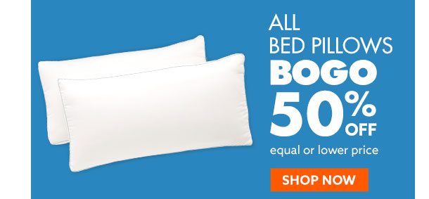 BOGO 50% Off Bed Pillows