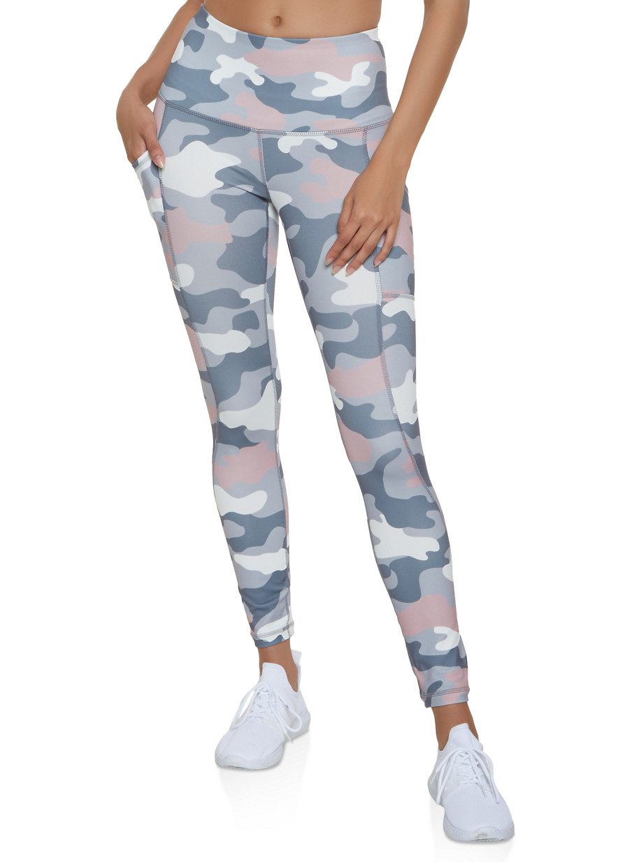 Reebok Active Leggings with Camo Print