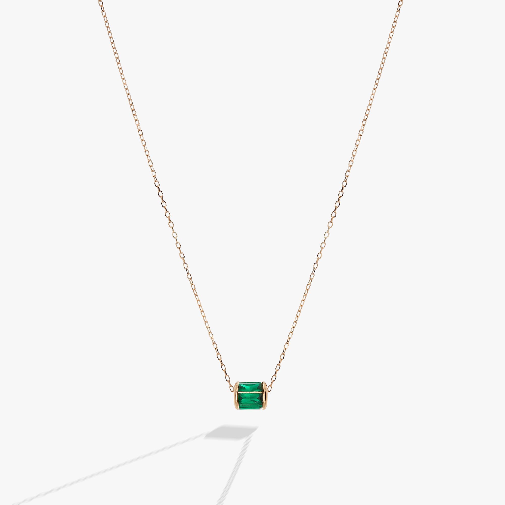 Image of May Birthstone Precious Pendant Necklace