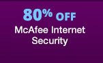 80% Off McAfee Internet Security