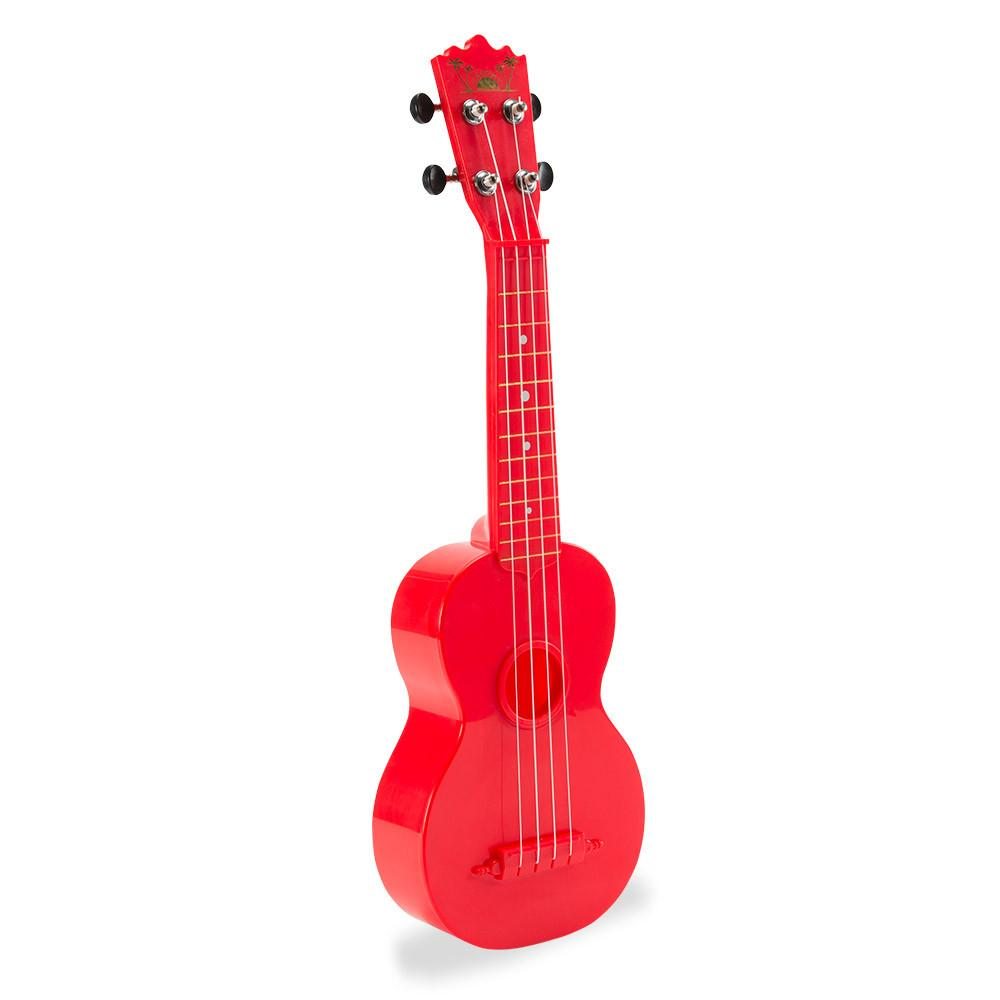 red ukulele