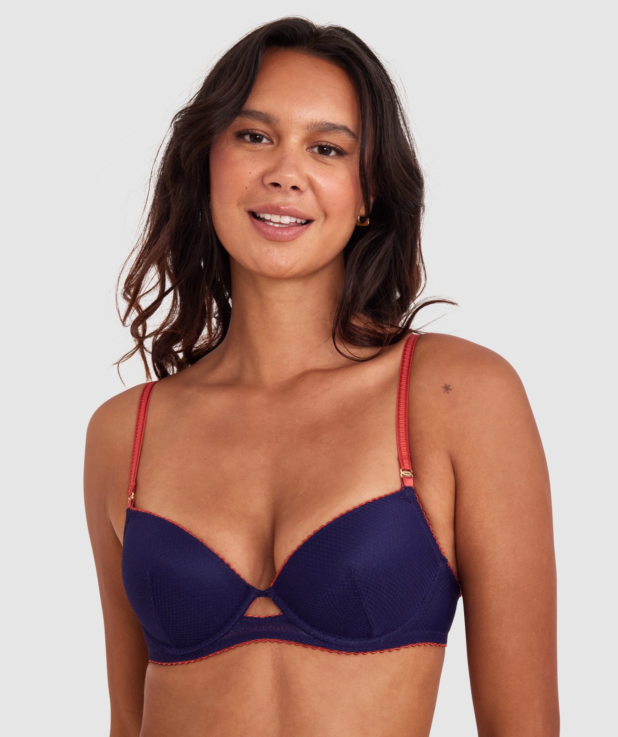 Rita Push Up Bra - Navy