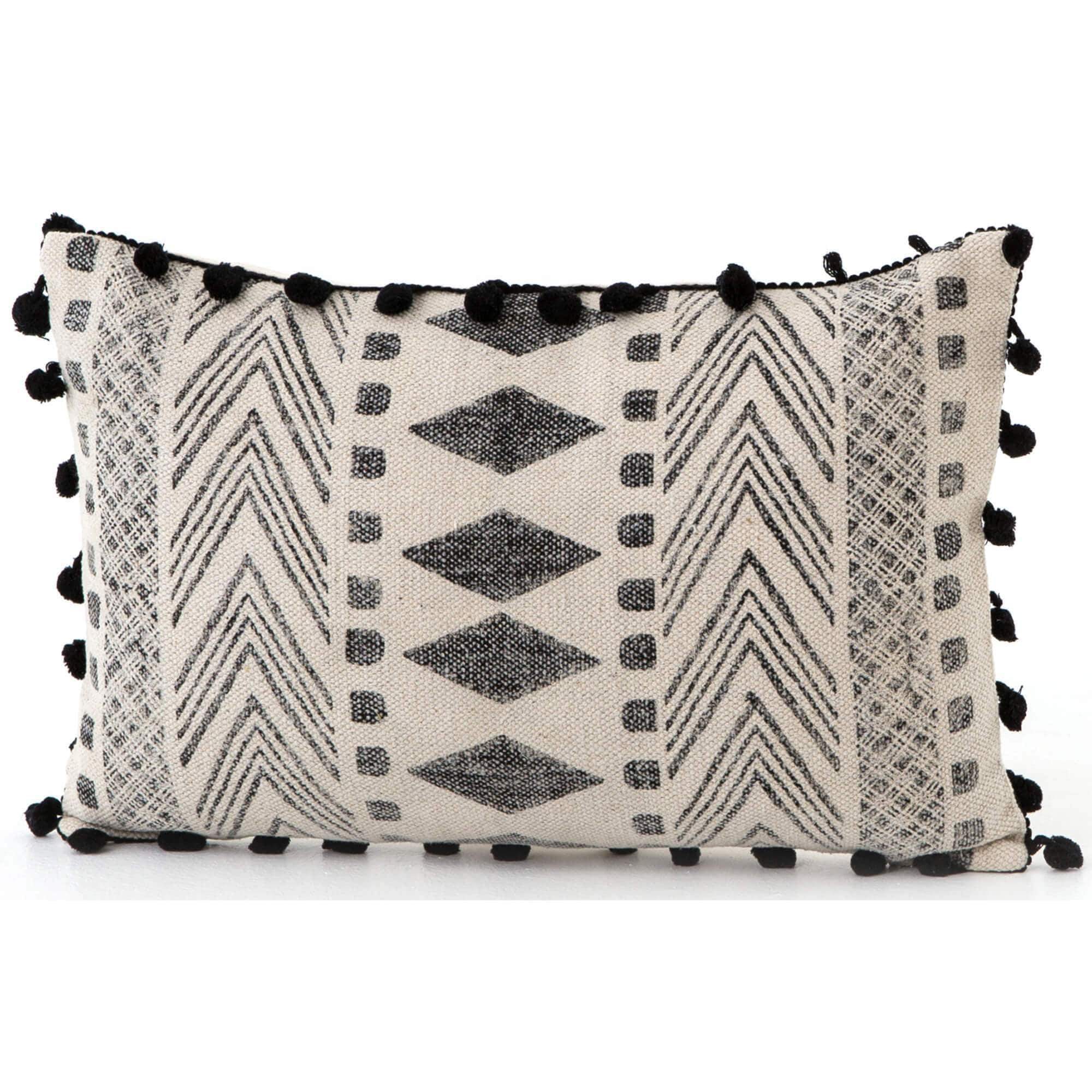 Image of Faded Block Print Bolster, Set of 2