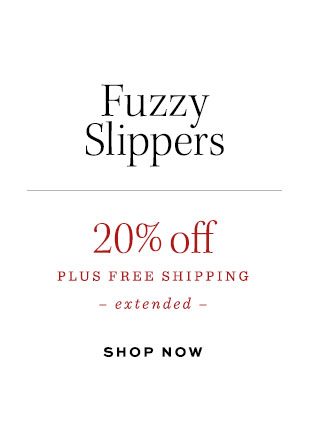 Fuzzy Slippers 20% Off PLUS FREE SHIPPING