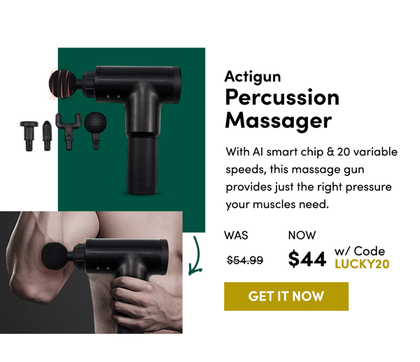 Actigun Percussion Massager | Get It Now 