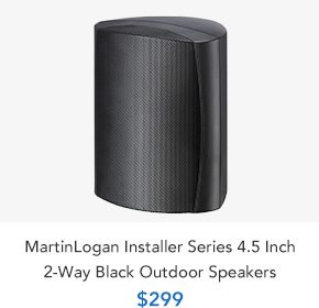 Shop MartinLogan Installer Series 4.5 Inch 2-Way Black Outdoor Speakers