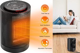 Comlife 1200W Portable Ceramic Space Heater