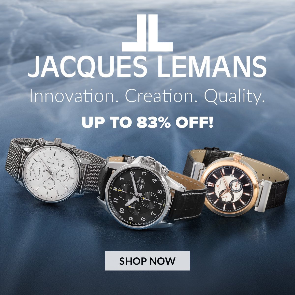 Jacques Lemans Innovation. Creation. Quality. Up to 83% off!