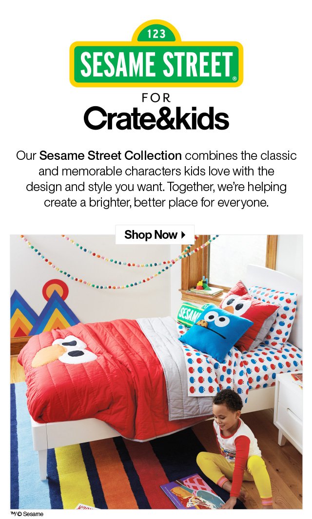 Shop Sesame Street for Crate & Kids >