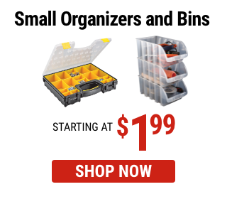 small organizers and bins