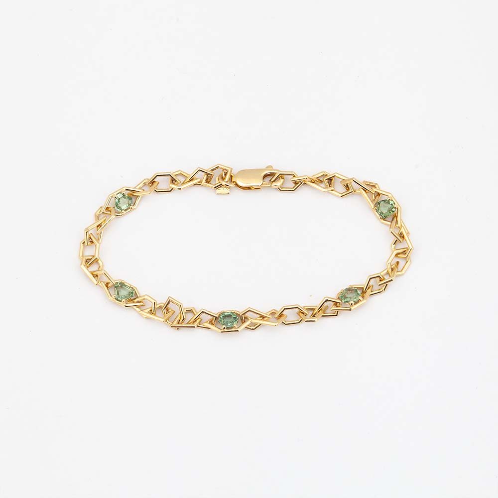 Mosaic Chain Link Bracelet