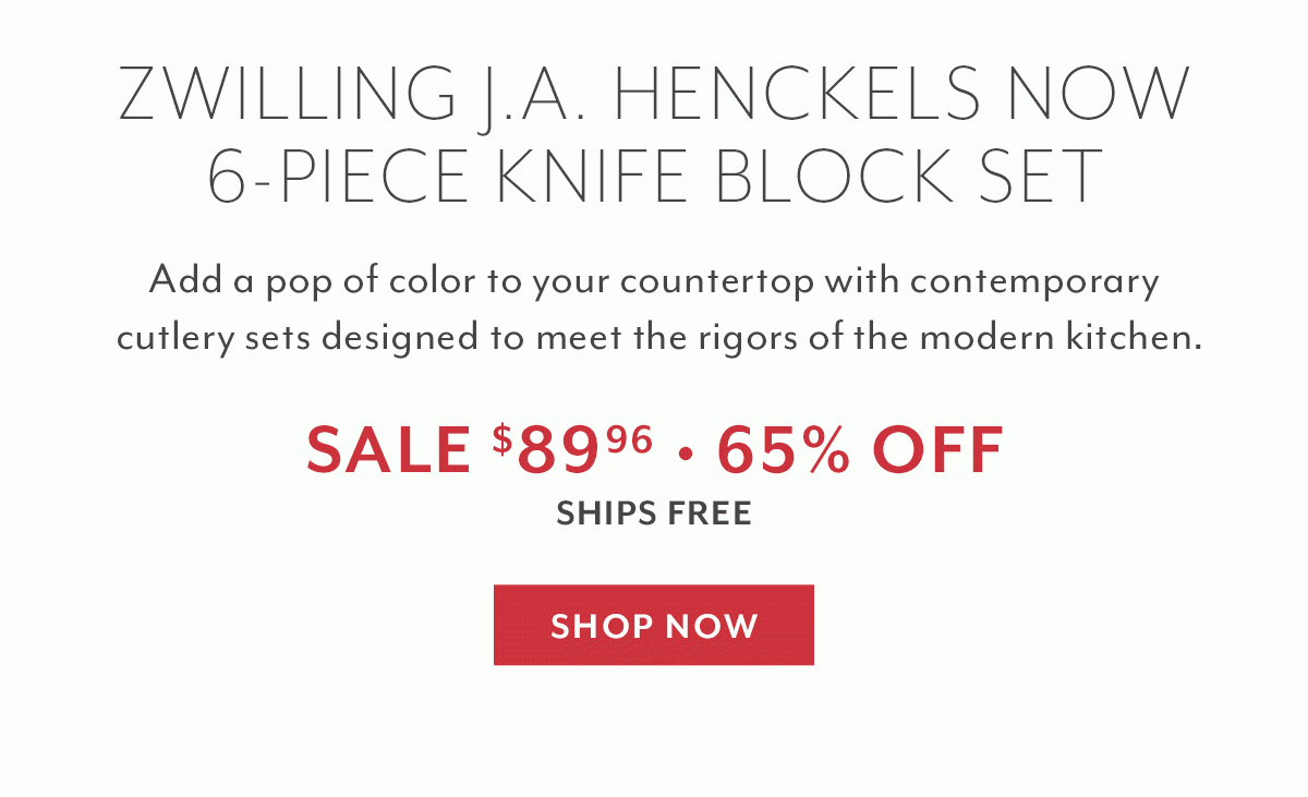 Zwilling J.A. Henckels Now 6-Piece Knife Block Set