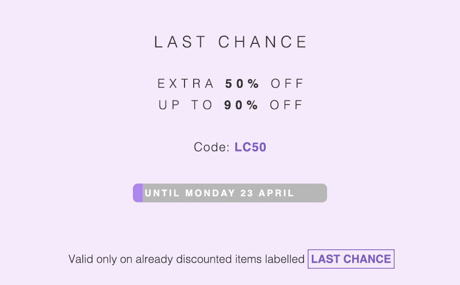 It's your last chance! 