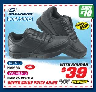 Skechers Men's Nampa or Women's Nampa Wyola Work Shoes