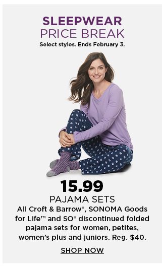 15.99 discontinued folded pajama sets for women, petites, womens plus and juniors. shop now.